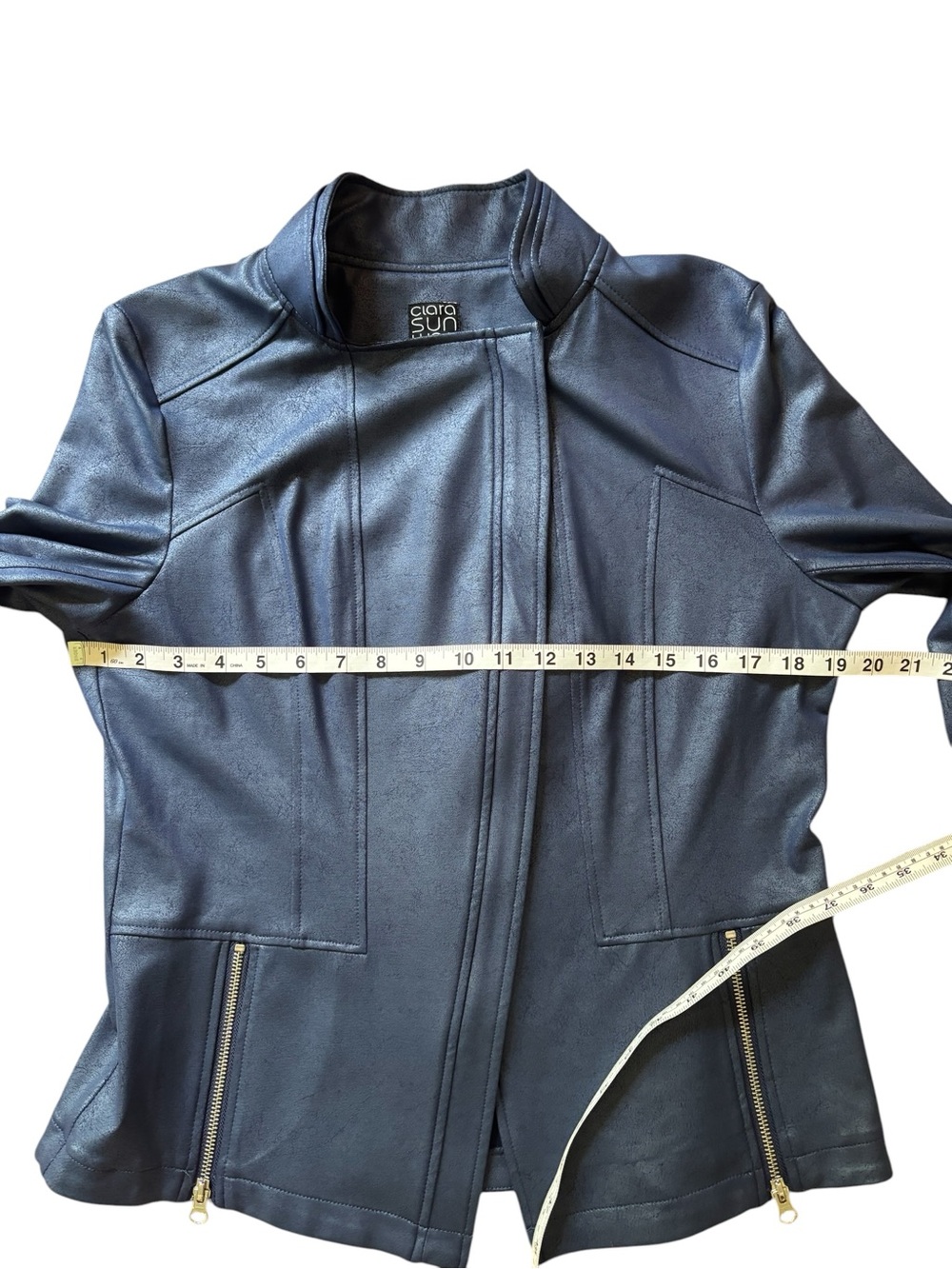 Clara Sun Woo Liquid Leather™ Signature Jacket Large - Picture 6 of 8